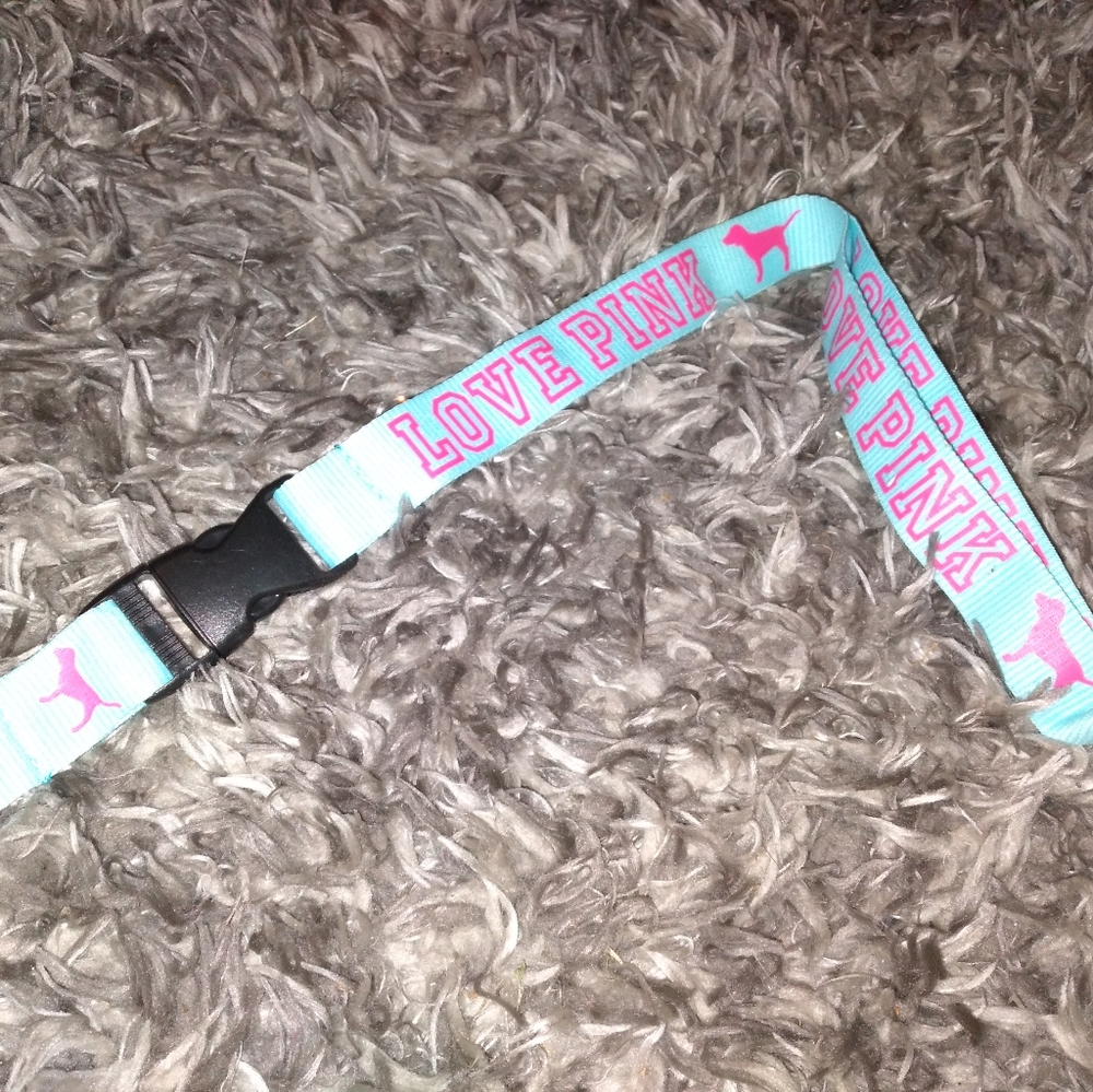Pink lanyard